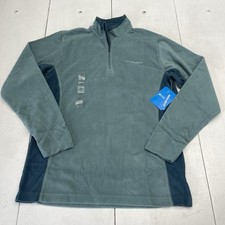 Columbia Pine Ridge Half Zip Sweatshirt Green Mens Size Small