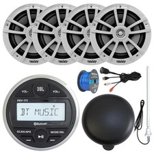 JBL PRV-175 Marine Bluetooth Receiver With Cover, 4x 6.5" 225W Speakers, Antenna