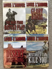 Louis L'Amour Trade Paperback Lot of 4 - Collection of Western Stories