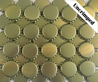 500 Gold Beer Bottle Caps Oxygen Absorbing Uncrimped Crown Caps Scavenger