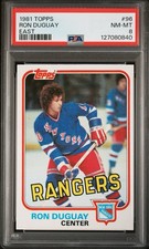1981 Topps Ron Duguay #96 New York Rangers PSA 8 NM-MT