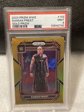 2023 PANINI PRIZM WWE DAMIAN PRIEST #143 GOLD PRIZM SSP# 5/10 PSA 9 MINT RAW