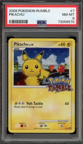 Pokemon Pikachu Rumble Holo #7 PSA 8