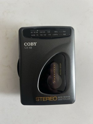 Coby CX 48 stereo AM/FM receiver cassette player-Walkman TESTED WORKING
