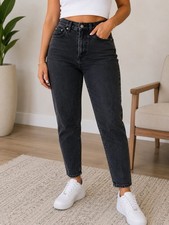 Jordache Jeans Vintage High Waist Women s Jeans Size 7 / 8 Retro Denim Black