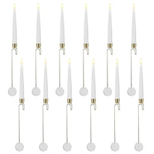 6-12PCS Christmas Tree Candles With Remote Flameless LED Candles Decorative