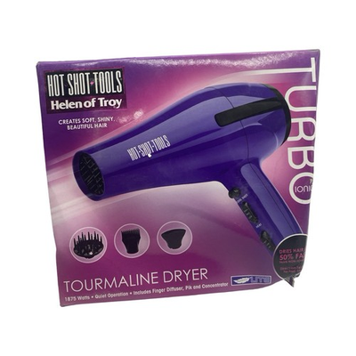 #ad Hot Shot Tools Turbo Ionic Tourmaline Hair Dryer 1875 Watts Helen Of Troy 510122 $25.47