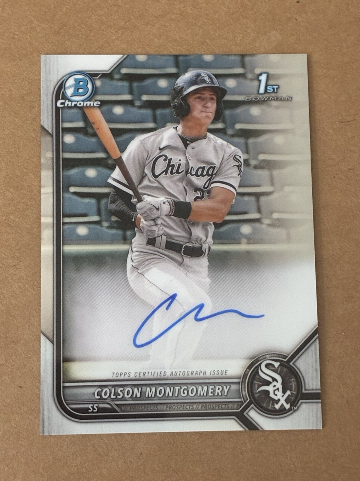 2022 1st Bowman Chrome Auto Prospect Autographs Colson Montgomery #CPA-CMY Sox