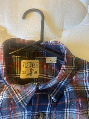 Redhead Men's Long Sleeve Flannel Shirt XL, Plaid Pattern