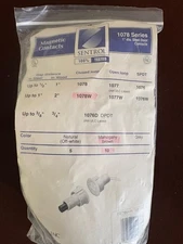 SENTROL 1078W - BROWN 1" RECESSED DOOR/WINDOW CONTACT - 2" WIDE GAP -  PKG OF 10