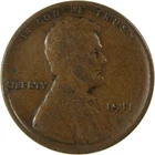 1911 S Lincoln Wheat Cent AG About Good Penny 1c Coin SKU:I26267