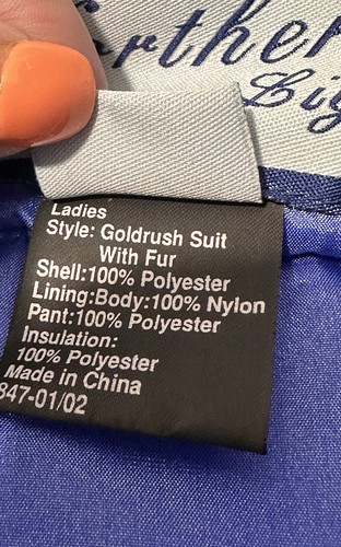 OBERMEYER SNOWSUIT SKI SUIT SIZE 4 ONE PIECE Y2K PERIWINKLE BLUE GOLDRUSH HOODED - Picture 14 of 20