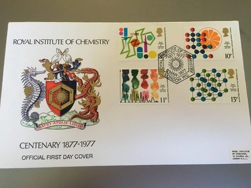 GB STAMPS RARE FIRST DAY COVER 1977 CHEMISTRY ROYAL INSTITUTE OF CHEMISTRY
