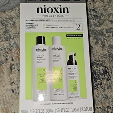 Nioxin Pro Clinical System 2 Hair Thickening Set Natural Hair 300ml 100ml