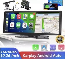 10.26" Portable Car Wireless Apple CarPlay Android Auto FM Touch Screen