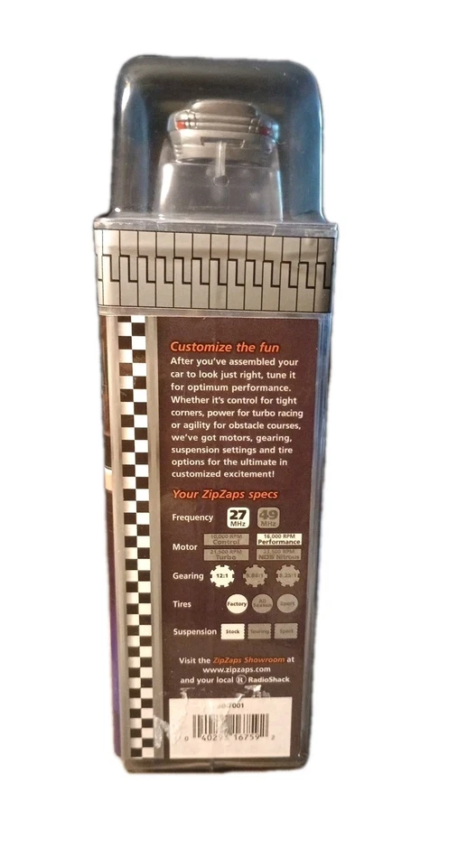 New Sealed Zip Zaps Micro RC Porsche 911 Turbo Silver Kit 1:64 - Image 4 of 4