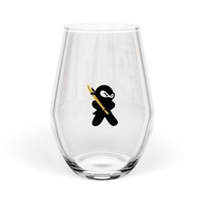 Ninja Stemless Wine Glass 11.75oz | Japan Souvenir | Japanese Culture | Barware