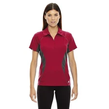 North End Ladies' Serac UTK CoolLogik Zippered Polo - Olympic Red - Size XL