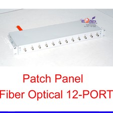 12-Port Fiber Optical Patch Panel 1U Top Condition -B99