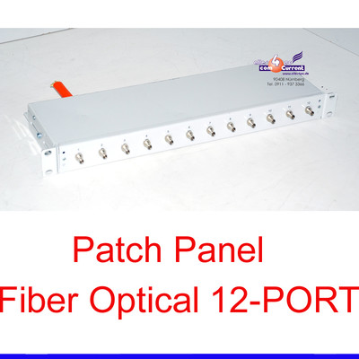 12-PORT FIBER OPTICAL PATCH PANEL PATCHPANEL 1U 12 PORT TOP ZUSTAND -B99