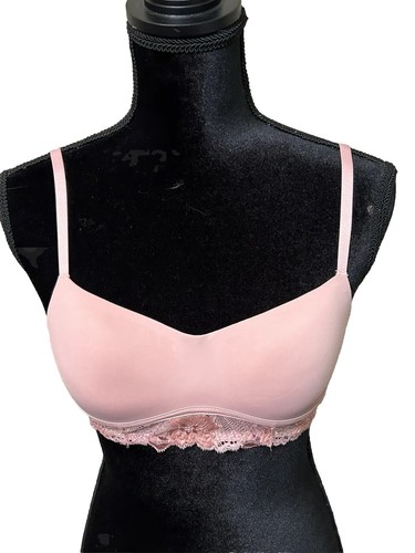 Calvin Klein Perfectly Fit Flex leggermente foderato senza ferretto bralette rosa taglia media - Foto 2 di 5