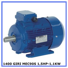 motore elettrico trifase 1400 giri V380 per compressore betoniera mec90S  1,5HP