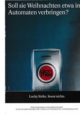 LUCKY STRIKE Reklame/Werbung - Anzeigenmotiv: Soll sie Weihnachten etwa im...