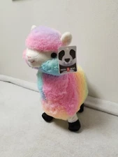 New April The Alpaca Rainbow Sorbet Plush Stuffed Animal 11” Peek A Boo.       .