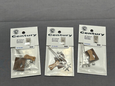Lot of 3 N Scale 30' Down-line Regulator Assembly Kit  Showcase Miniatures 502