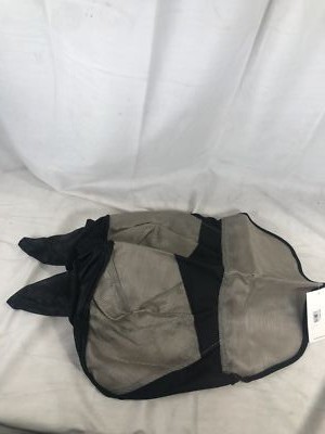 Horze Long Nose Fly Mask And Ears {22832-LBR/BL-C}Light Brown/Black / Cob