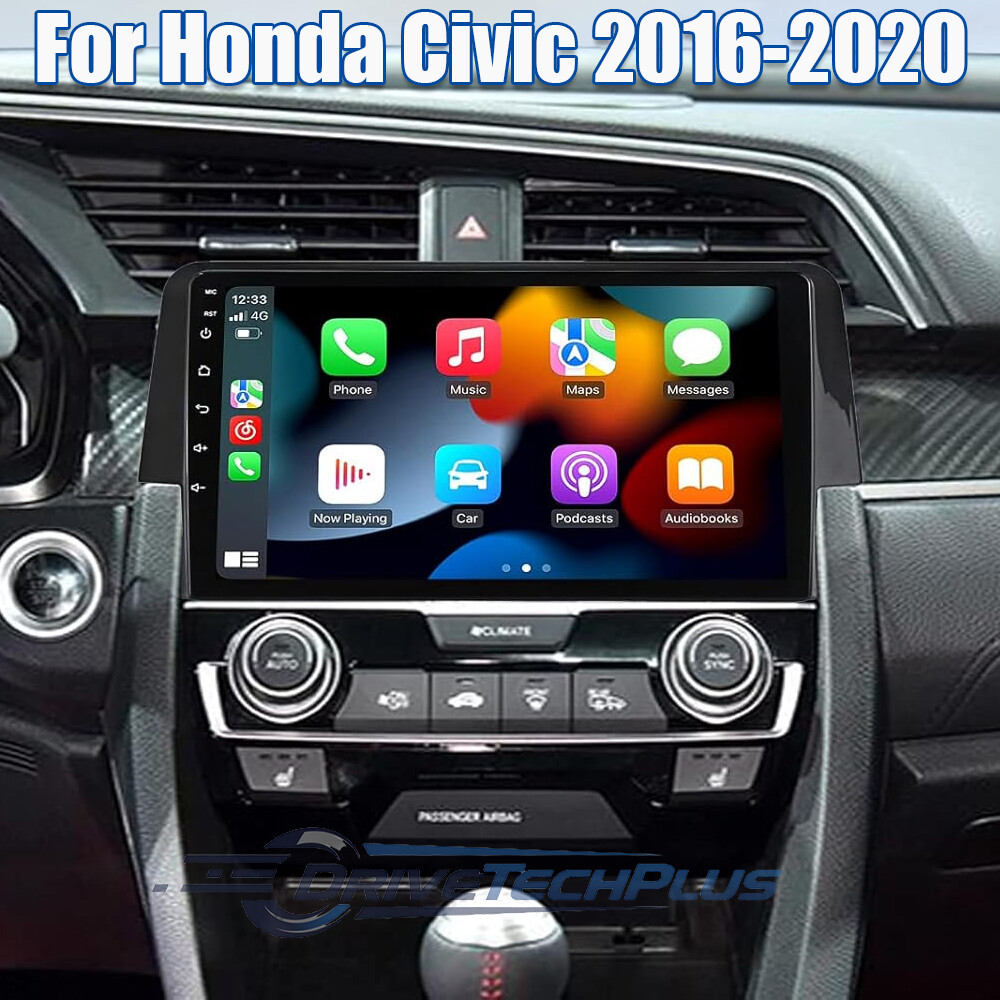 Supporto Telefono Magnetico Per Auto – Per Honda Civic 2016-2020, Cruscotto E Presa D'Aria, Nero Carbonio