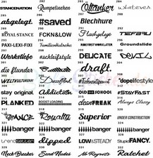 Auto Heck Scheibenaufkleber 40 cm - 46 Farben Edition Performance Paket