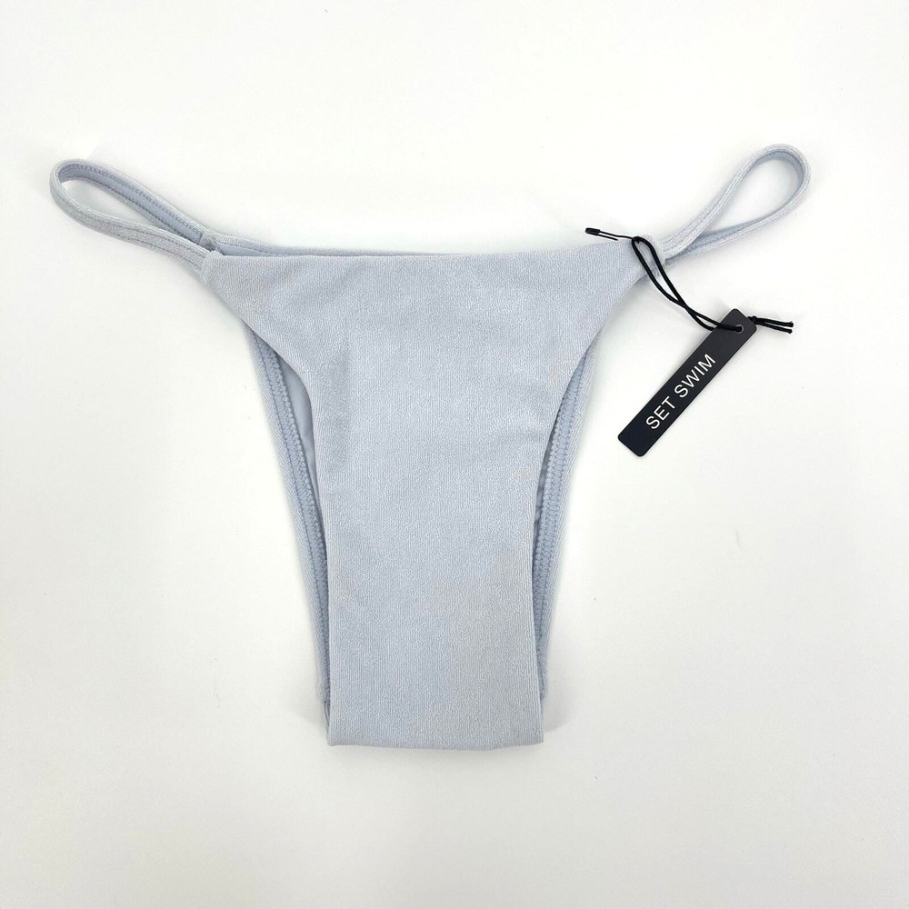SET Active | NWT Baby Blue French Terry String Bikini Bottom XS Set Active Swim