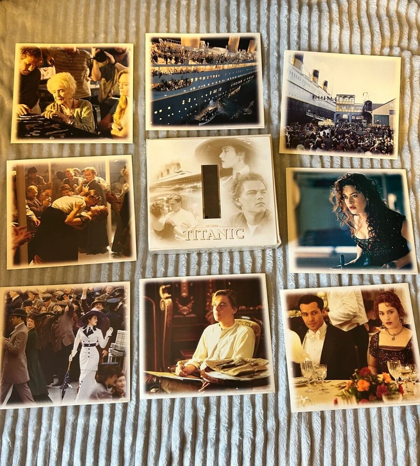 Titanic VHS box set collector cards and film cell Foto 2 de 4