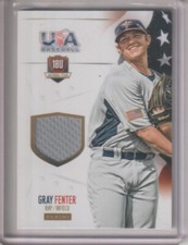 GRAY FENTER 2014 Panini USA Baseball Jersey #36 SN /99