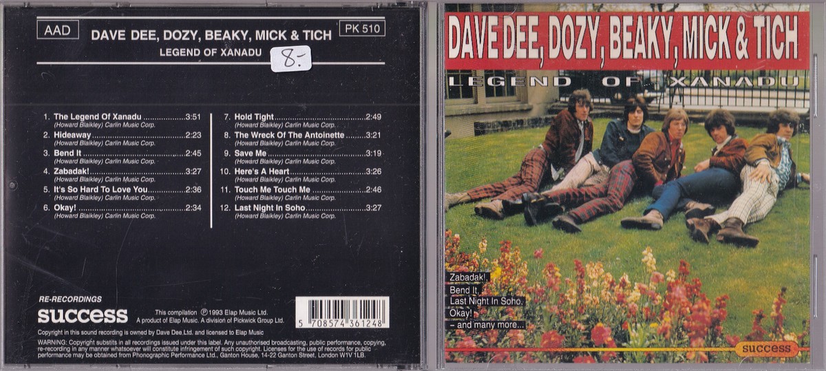 【Sale】ティクナットハンPeace in Oneself DVD6枚CD2枚 Dave Dee, Dozy, Beaky, Mick & Tich – Legend Of Xanadu CD Success