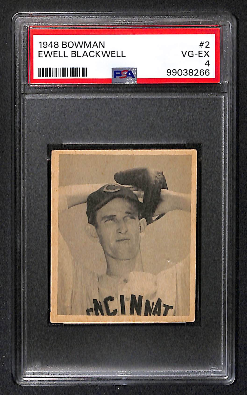 Ewell Blackwell 1948 Bowman #2 PSA 4