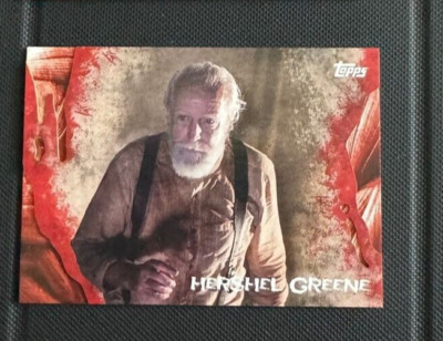 TOPPS THE WALKING DEAD SURVIVAL BOX PREMIUM BASE CARD # 08 HERSHEL GREENE 2016