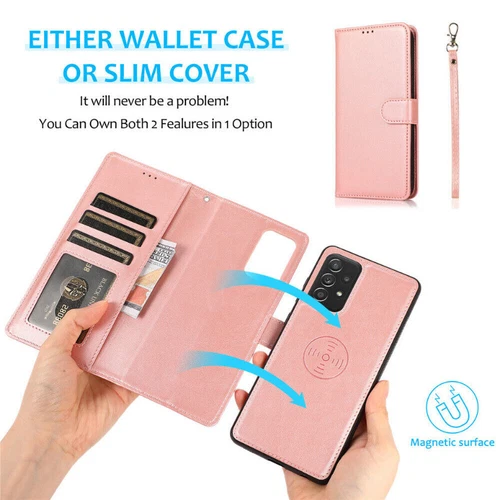 For Samsung S25 S24 S23 S22 S21 S20 FE Ultra Magnetic Leather Cover Wallet Case - Picture 39 of 86