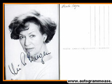 Autograph Actor | Ursula Lingen | 1980S (Portrait B&W) Schoppe