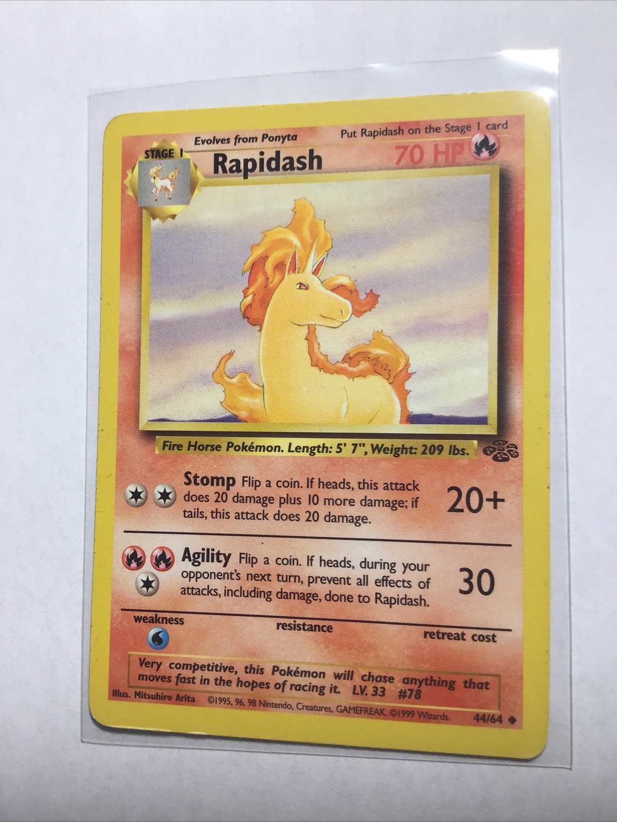 RAPIDASH - 44/64 - Jungle - Pokemon Card - PL