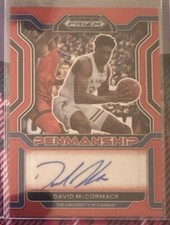 David McCormack Kansas Basketball Panini Prizm Autograph Rookie Card /199 NCAA