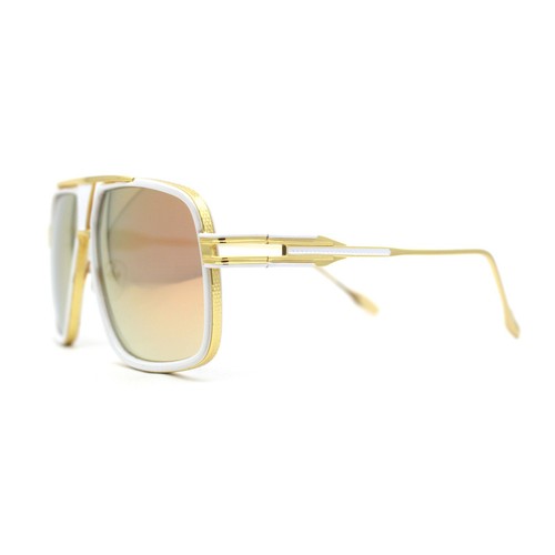 Mens Flat Top Racer Plastic Mogul Retro Mob Sunglasses - Picture 17 of 25