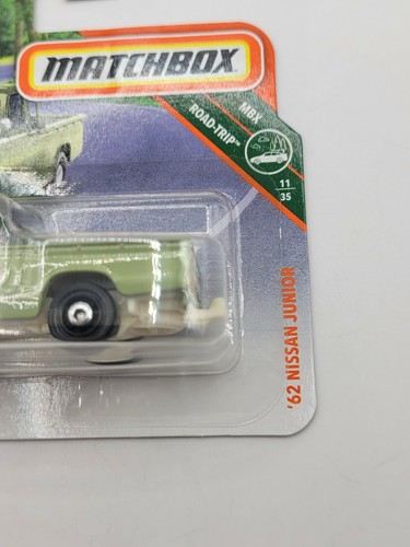 Matchbox Road Trip 1962 Nissan Junior Euro Short Card - Picture 3 of 7