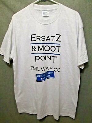 ERSATZ & MOOT POINT RAILWAY CO GRAPHIC T-SHIRT LARGE