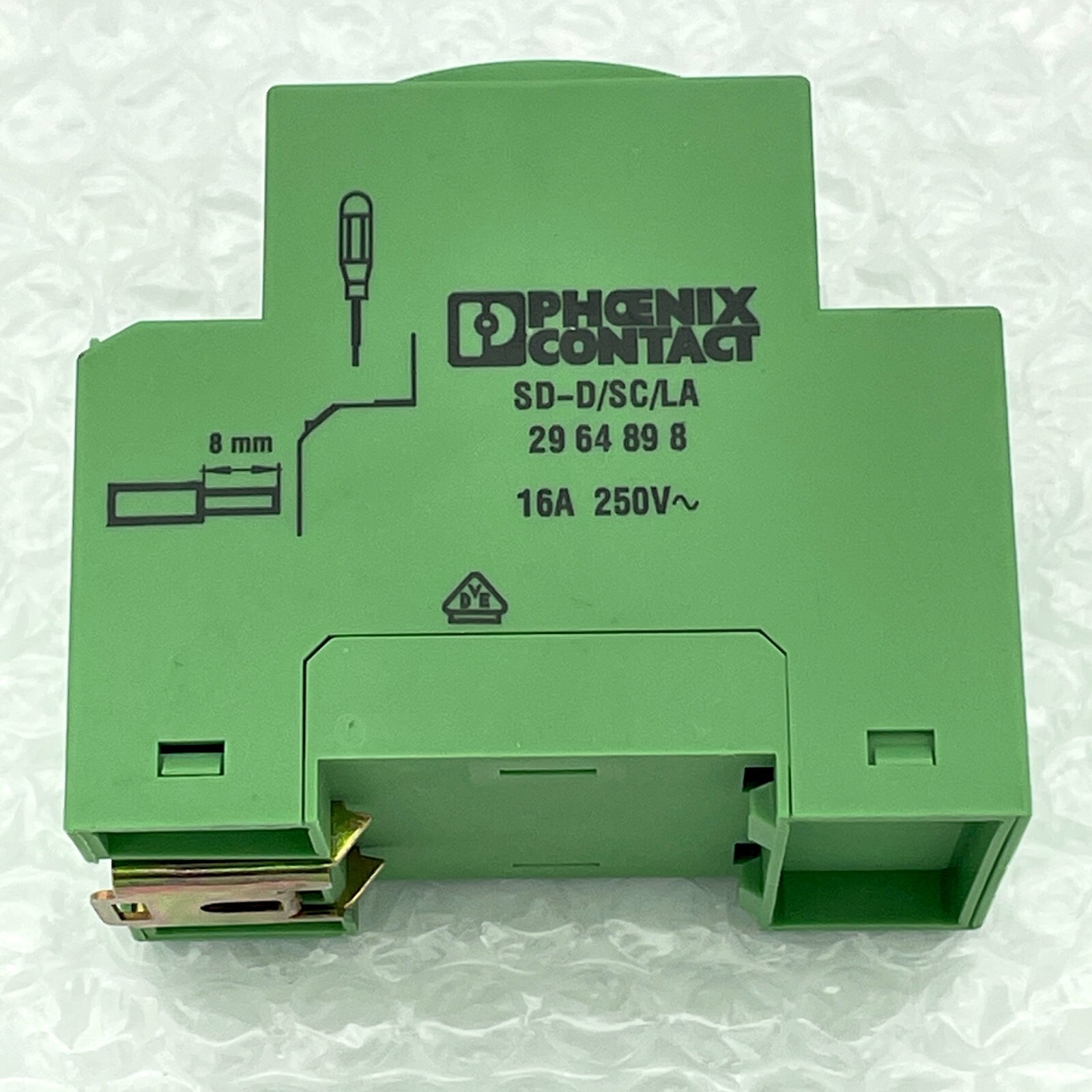 Phoenix Contact SD-D/SC/LA 29 64 89 8 16A 250V DIN Rail-Mount Socket 2964898