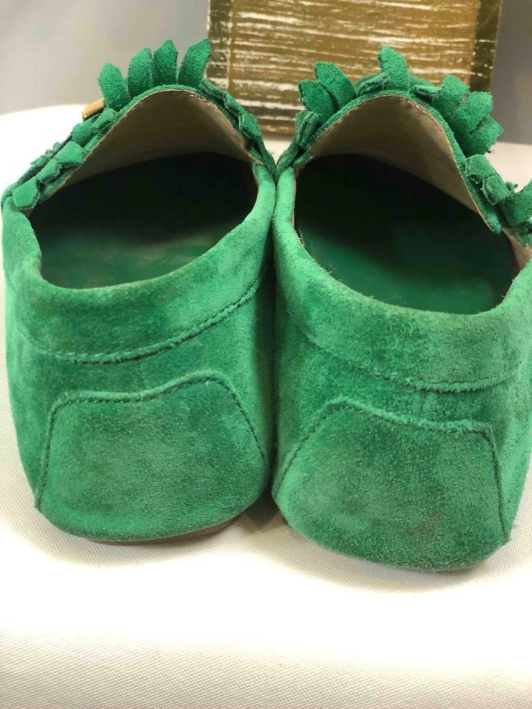 Tory Burch Vibrant Green Suede Women’s Loafers. TORY BURCH Women main image 4