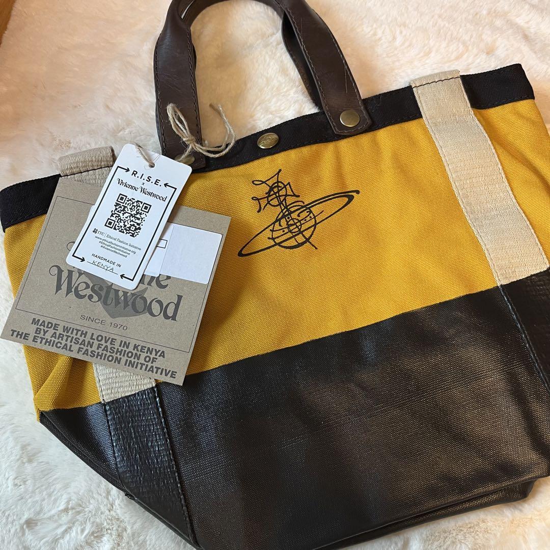 NWT Vivienne Westwood Africa Bag 2way Tote Yellow | eBay NWT Vivienne Westwood Africa Bag 2way Tote Yellow | eBay