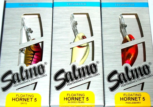 Salmo 5F Hornet Crankbaits (Lot of 3-53-0311)