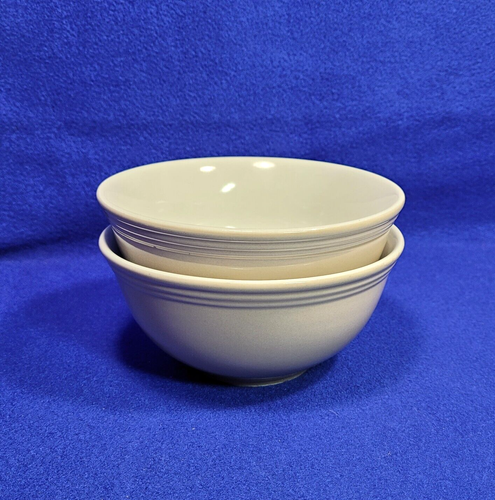 Room Essentials Taupe And White Ceramic Stoneware Soup Cereal Bowls Set of 2 - Picture 2 of 6